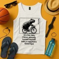 it's too late i have already turned myself into a capybara  Tank Top thumb 4