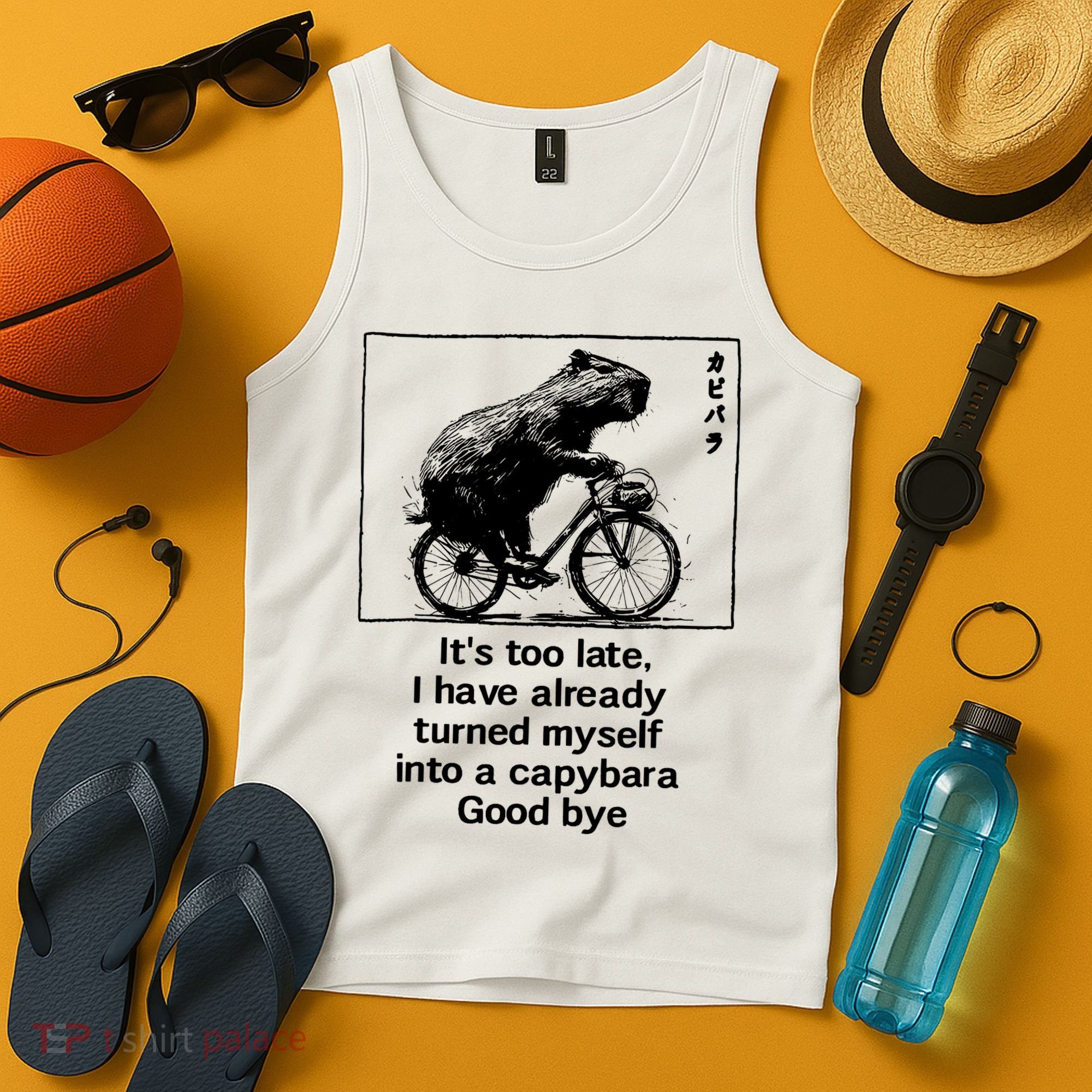 it's too late i have already turned myself into a capybara  Tank Top