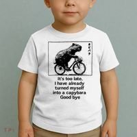 it's too late i have already turned myself into a capybara  Toddler T-Shirt thumb 2
