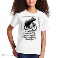 it's too late i have already turned myself into a capybara  Kids T-Shirt thumb 2