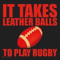 It Takes Leather Balls To Play Rugby Beanie thumb 2