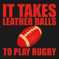 It Takes Leather Balls To Play Rugby Women's Hoodie thumb 2