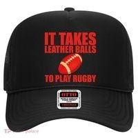 It Takes Leather Balls To Play Rugby Hat thumb 0