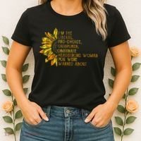 IM The Liberal Woman You Were Warned About Women's T-Shirt thumb 2