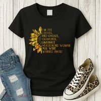 IM The Liberal Woman You Were Warned About Women's T-Shirt thumb 3