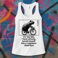 ItS Too Late I Have Already Turned Myself Into A Capybara Women's Tank Top thumb 3