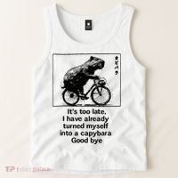 ItS Too Late I Have Already Turned Myself Into A Capybara Tank Top thumb 2