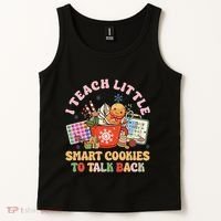 I Teach Little Smart Cookies To Talk Back Speech Therapy Tank Top thumb 2