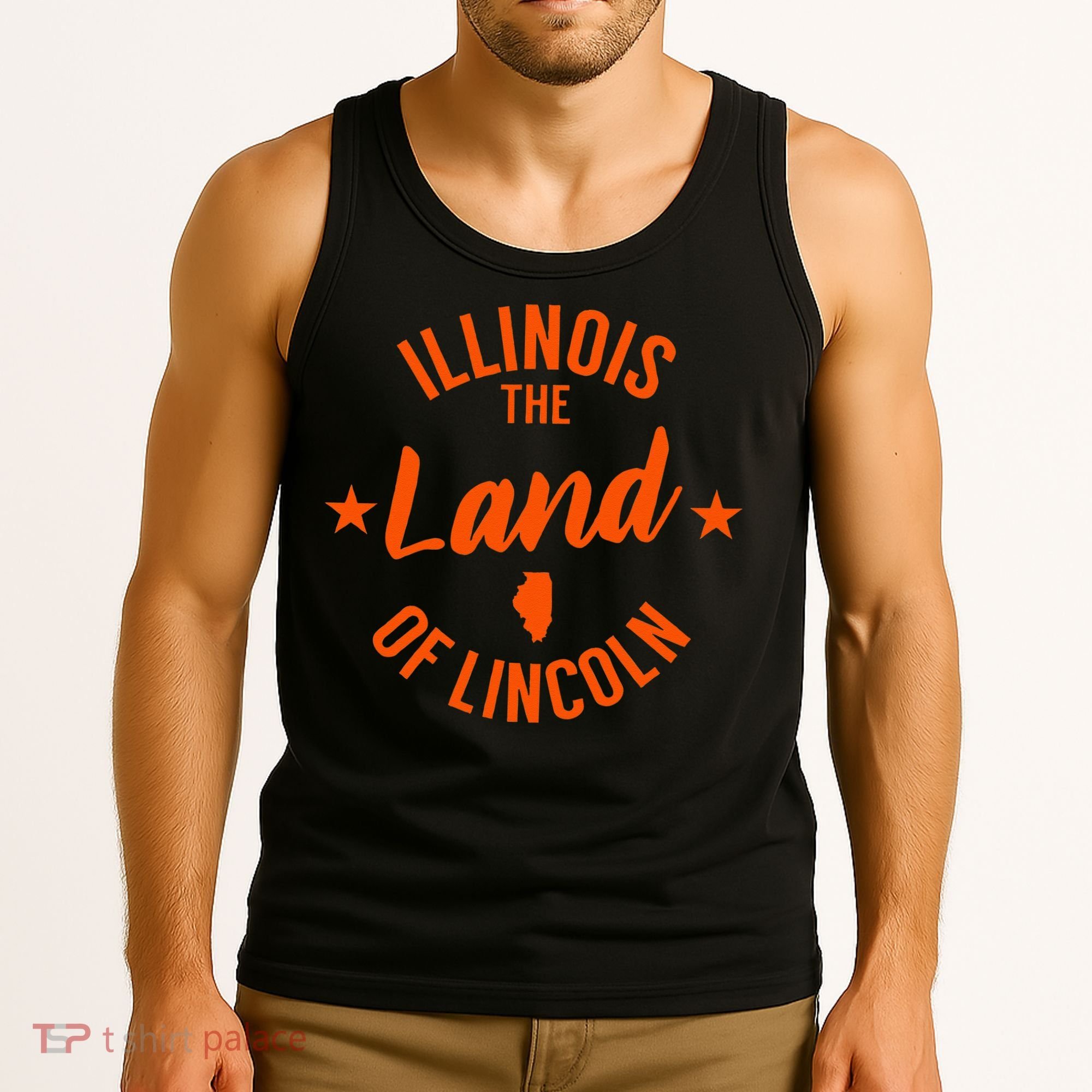 Illinois The Land Of Lincoln Tank Top