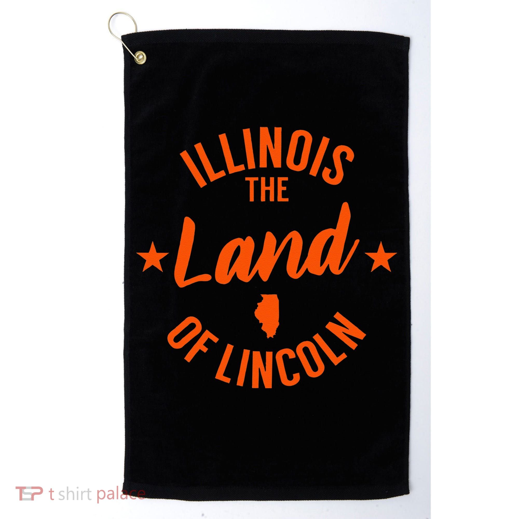 Illinois The Land Of Lincoln Golf Towel