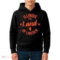 Illinois The Land Of Lincoln Kids Hoodie thumb 4
