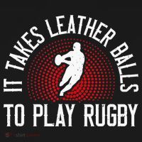 It Takes Leather Balls To Play Rugby Funny Rugby Player Women's Hoodie thumb 2