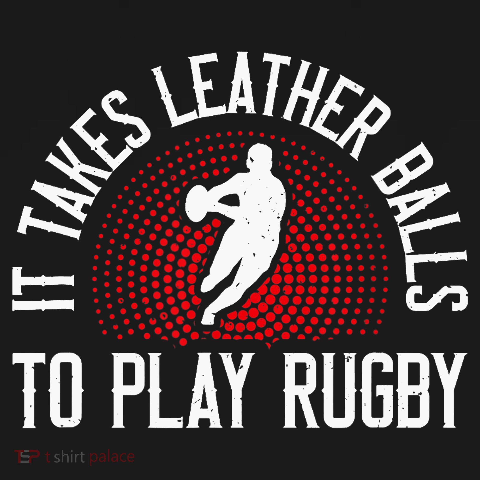 It Takes Leather Balls To Play Rugby Funny Rugby Player Women's Tank Top