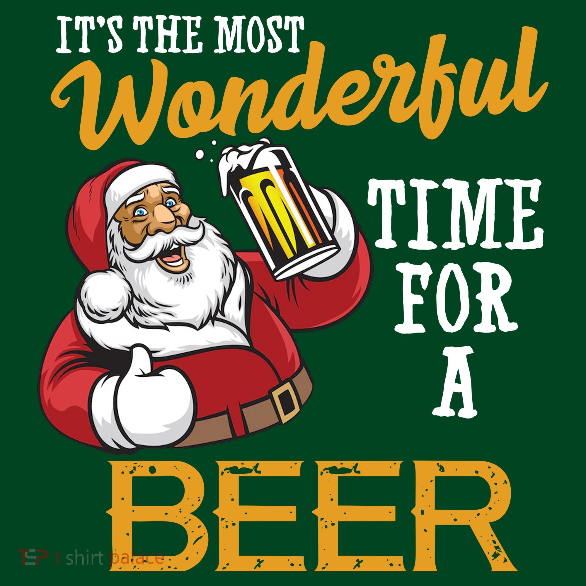 It's The Most Wonderful Time For A Beer Funny Santa Christmas Visor