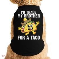 Id Trade My Brother For A Taco Funny Taco Cinco De Mayo Doggie Tank thumb 0