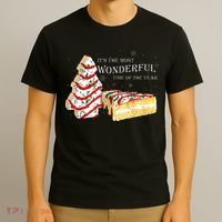 Its The Most Wonderful Time Of The Year Snack Cake Christmas T-Shirt thumb 3
