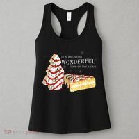 Its The Most Wonderful Time Of The Year Snack Cake Christmas Women's Tank Top thumb 3