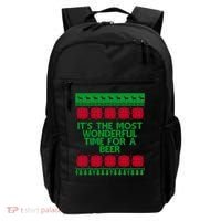 Its The Most Wonderful Time For A Beer Christmas Backpack thumb 0