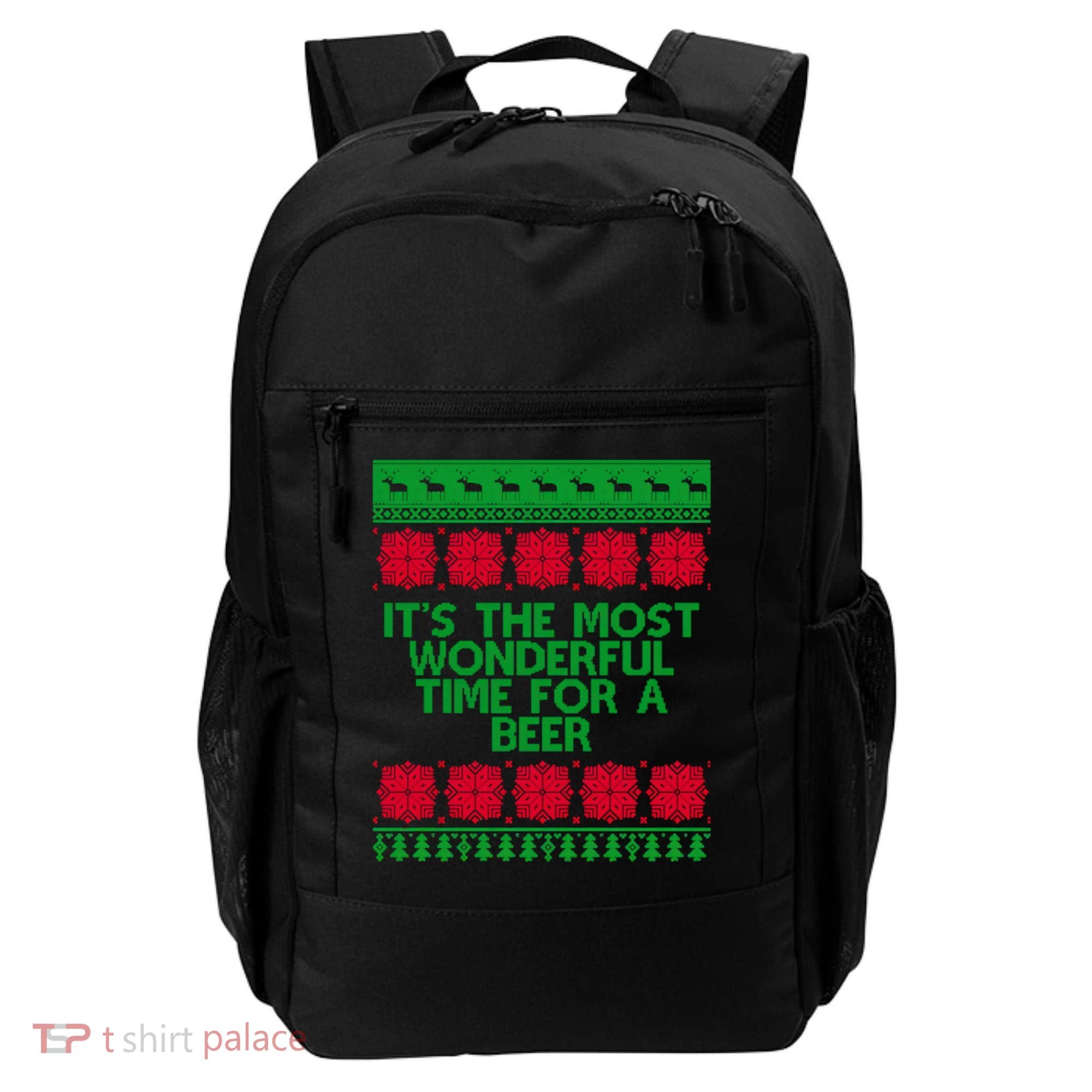 Its The Most Wonderful Time For A Beer Christmas Backpack