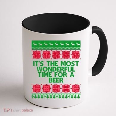 Its The Most Wonderful Time For A Beer Christmas Coffee Mug back