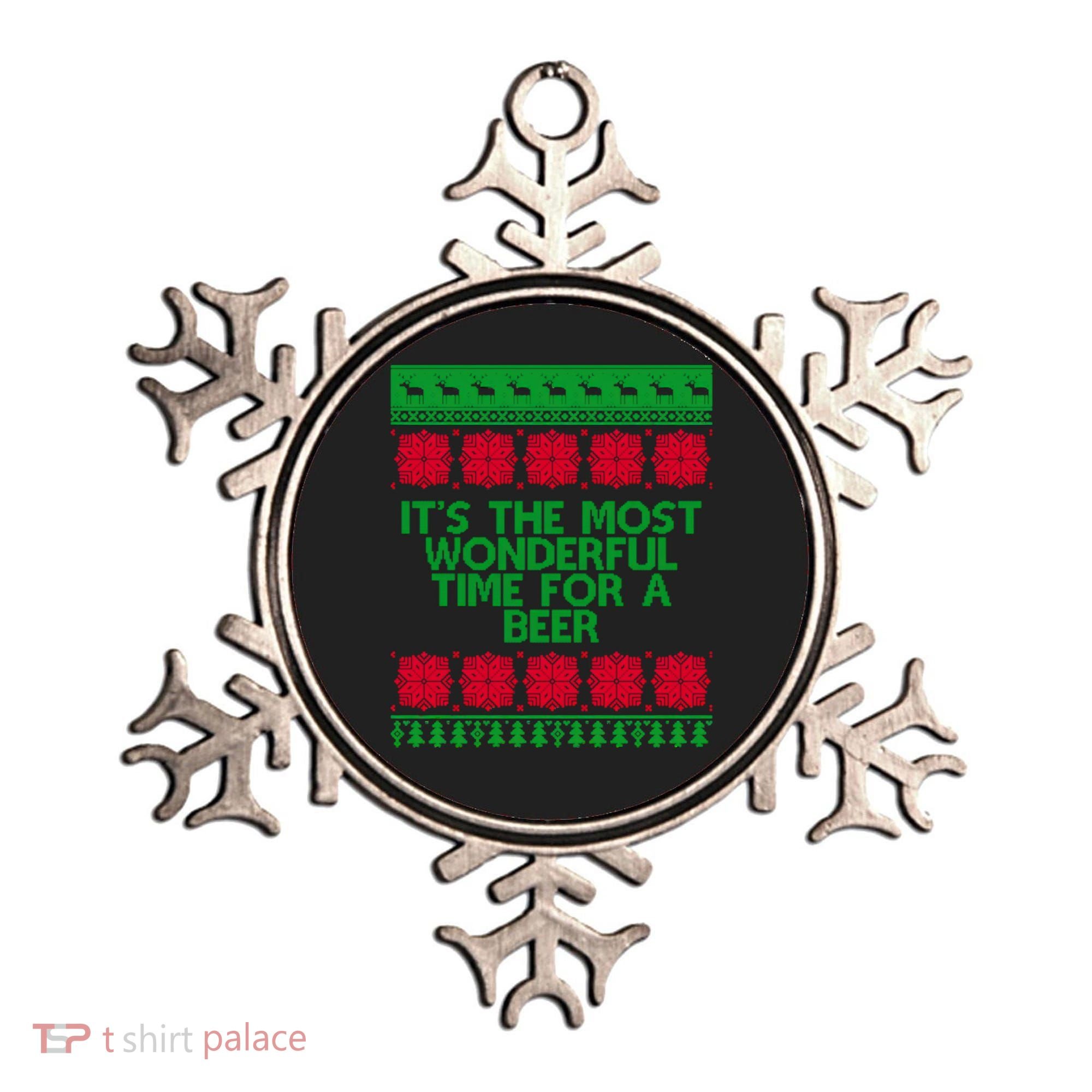 Its The Most Wonderful Time For A Beer Christmas Ornament