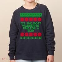 Its The Most Wonderful Time For A Beer Christmas Women's Sweatshirt thumb 0