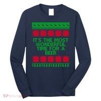 Its The Most Wonderful Time For A Beer Christmas Long Sleeve Shirt thumb 0