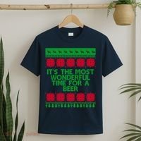 Its The Most Wonderful Time For A Beer Christmas T-Shirt thumb 2