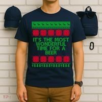 Its The Most Wonderful Time For A Beer Christmas T-Shirt thumb 6