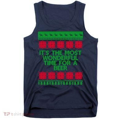 Its The Most Wonderful Time For A Beer Christmas Tank Top