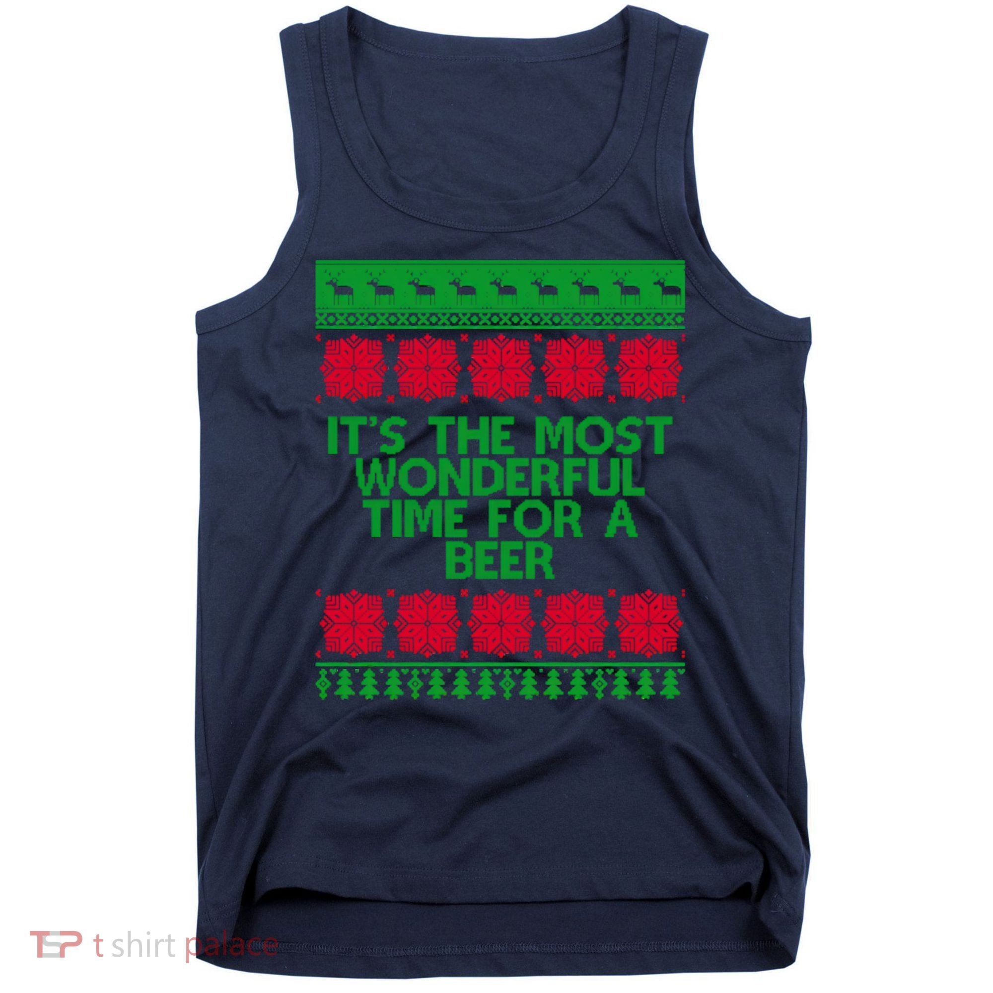 Its The Most Wonderful Time For A Beer Christmas Tank Top