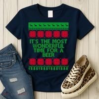Its The Most Wonderful Time For A Beer Christmas Women's T-Shirt thumb 3
