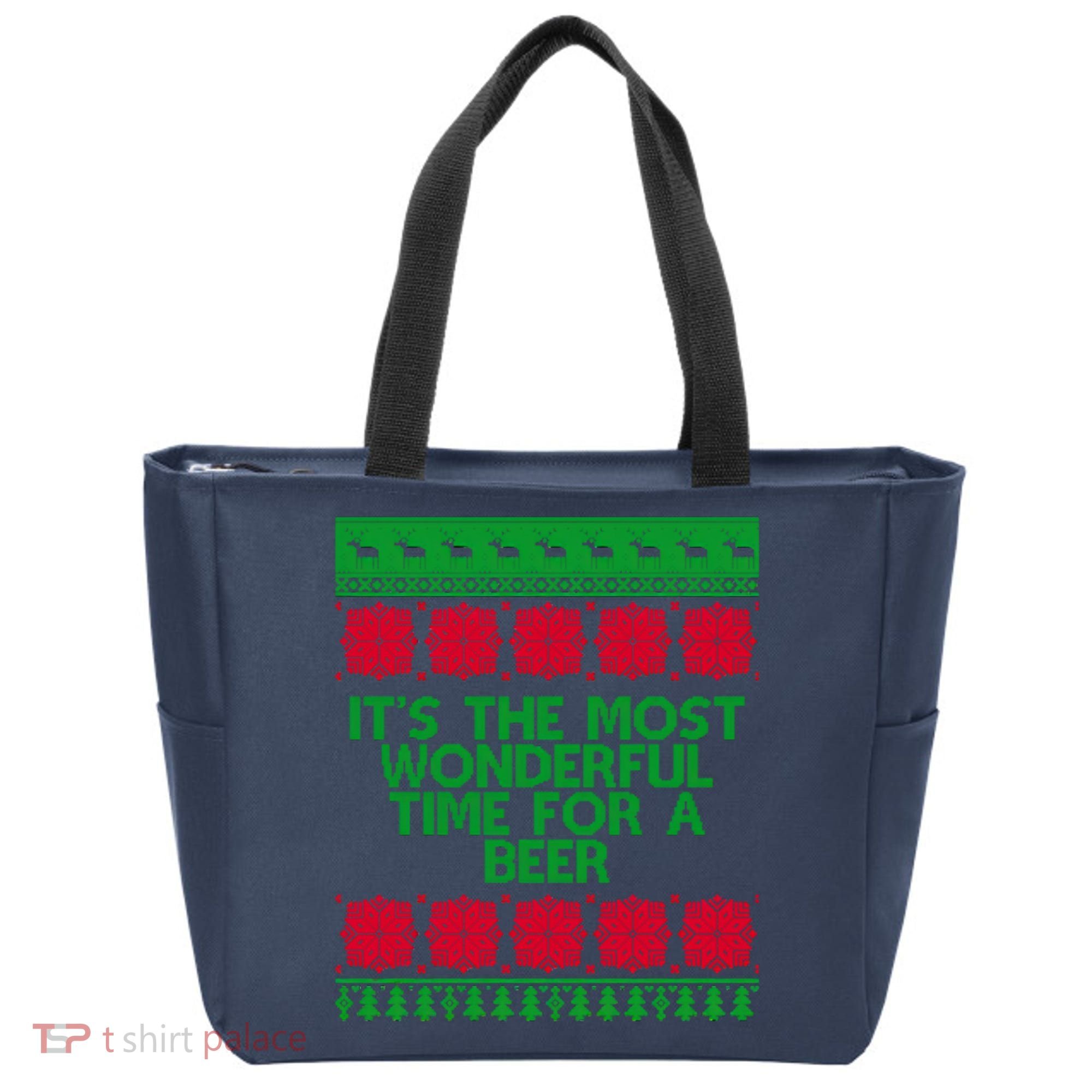 Its The Most Wonderful Time For A Beer Christmas Tote Bag