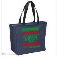 Its The Most Wonderful Time For A Beer Christmas Tote Bag thumb 2