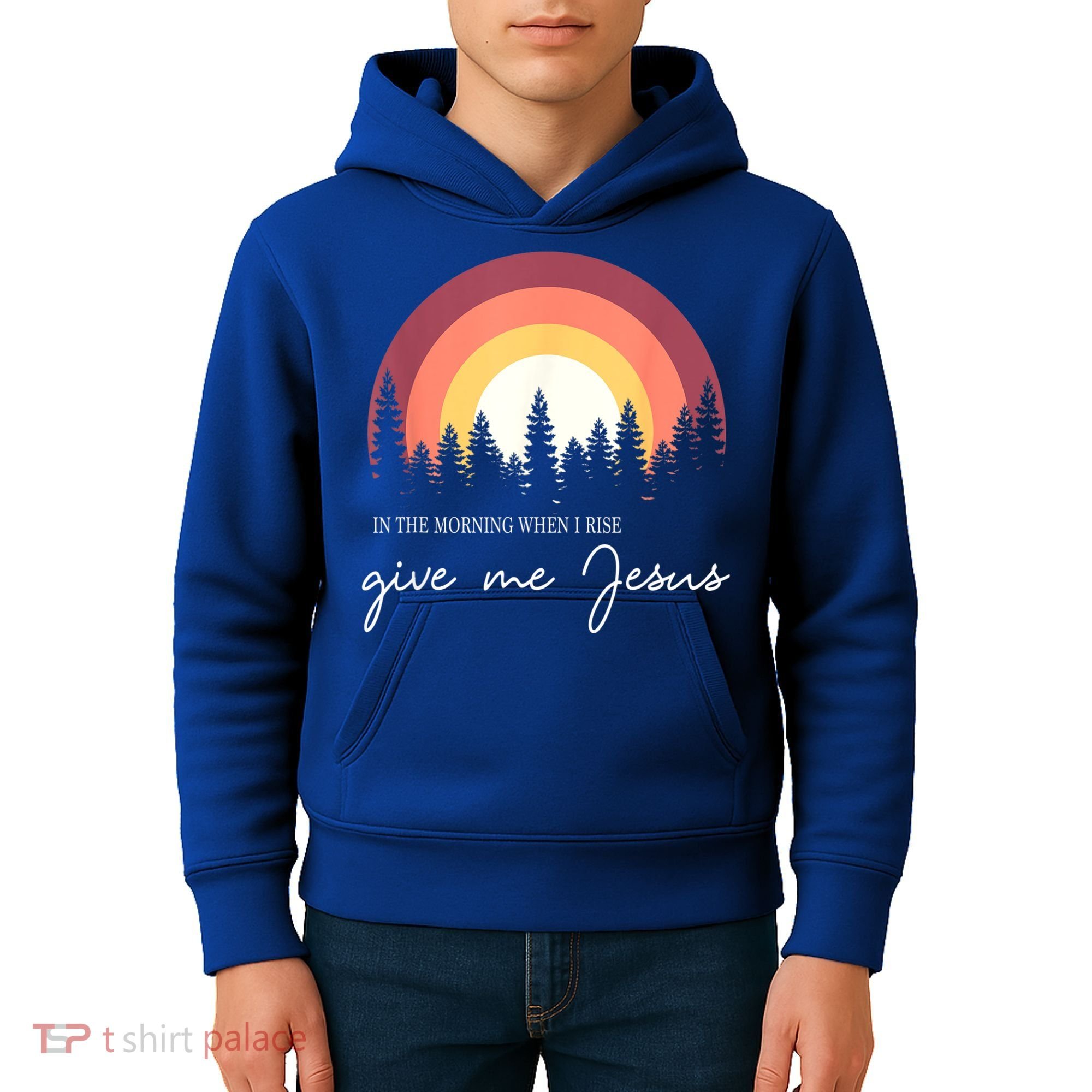 In The Morning When I Rise Give Me Jesus Kids Hoodie