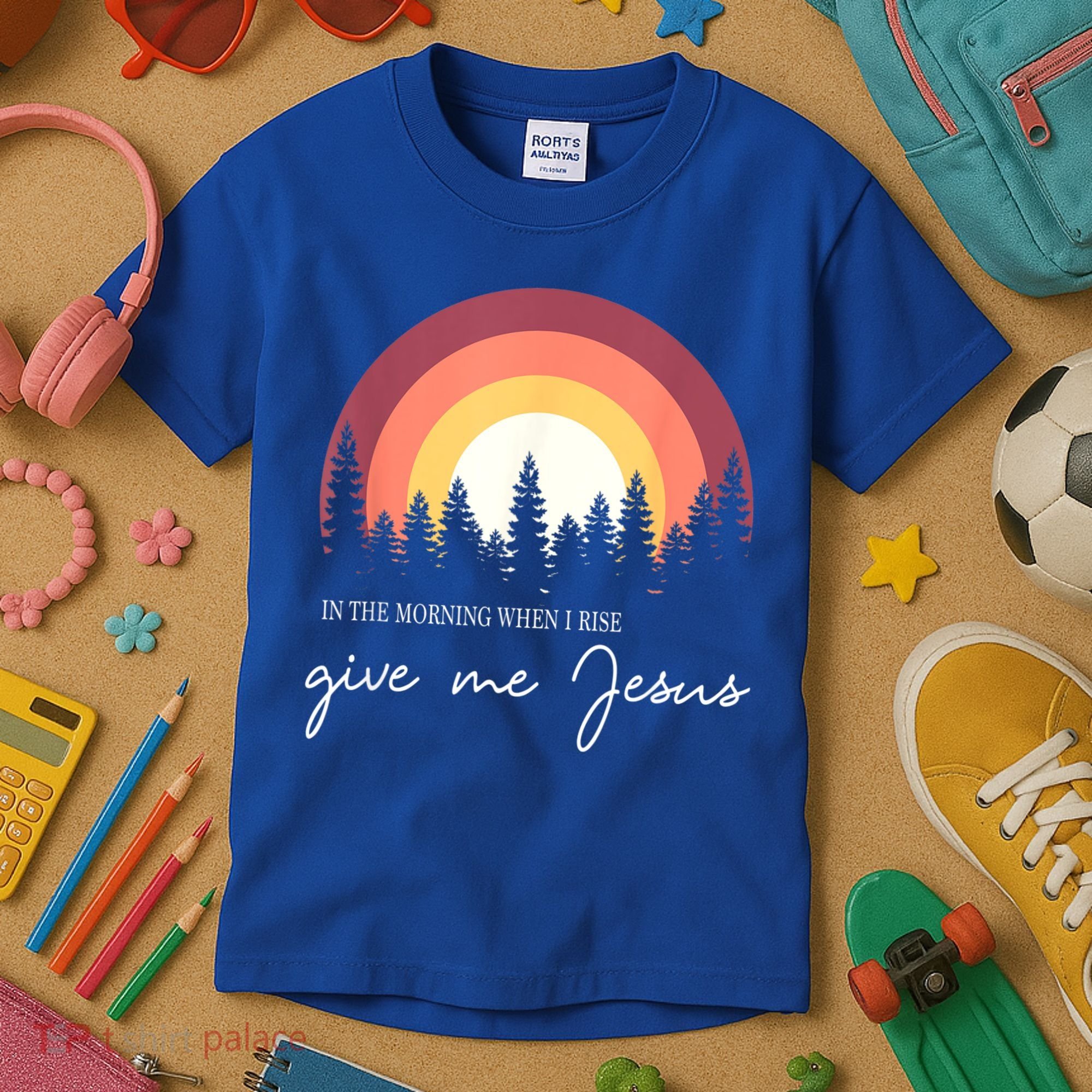 In The Morning When I Rise Give Me Jesus Kids T-Shirt