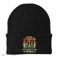 It Took Me 50 Years To Look This Good 50th Birthday Beanie thumb 0