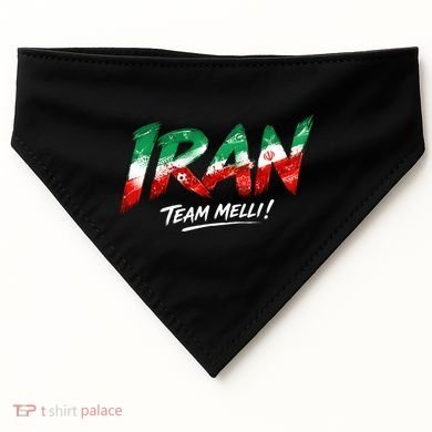 Iran Team Melli Soccer Fan Apparel USA-Made Doggie Bandana