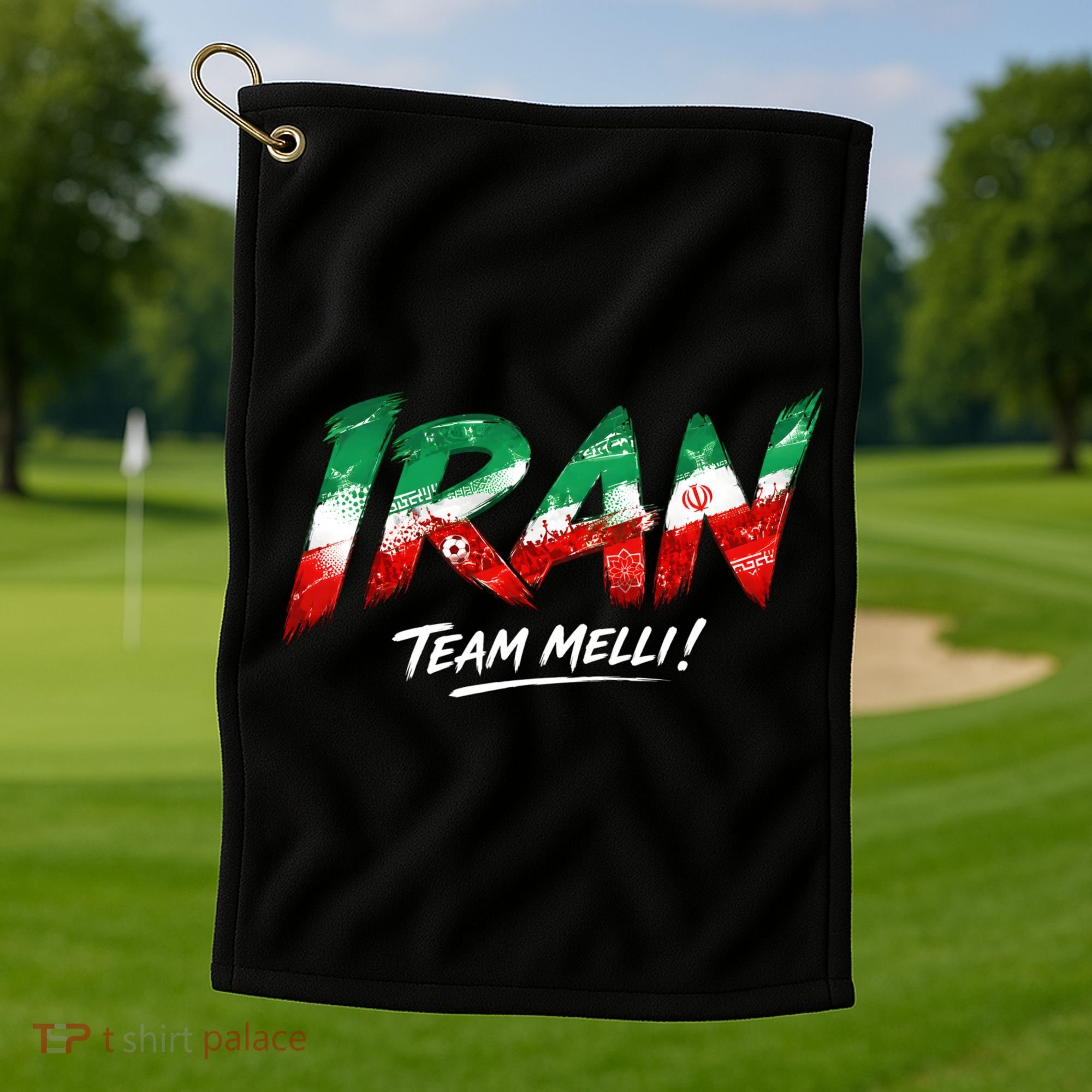 Iran Team Melli Soccer Fan Apparel Golf Towel