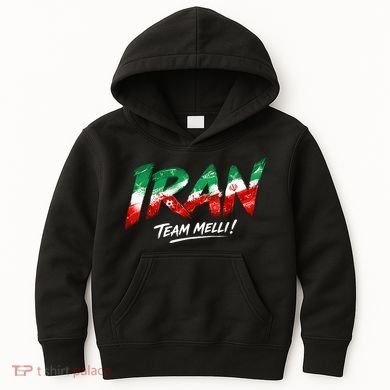 Iran Team Melli Soccer Fan Apparel Kids Hoodie
