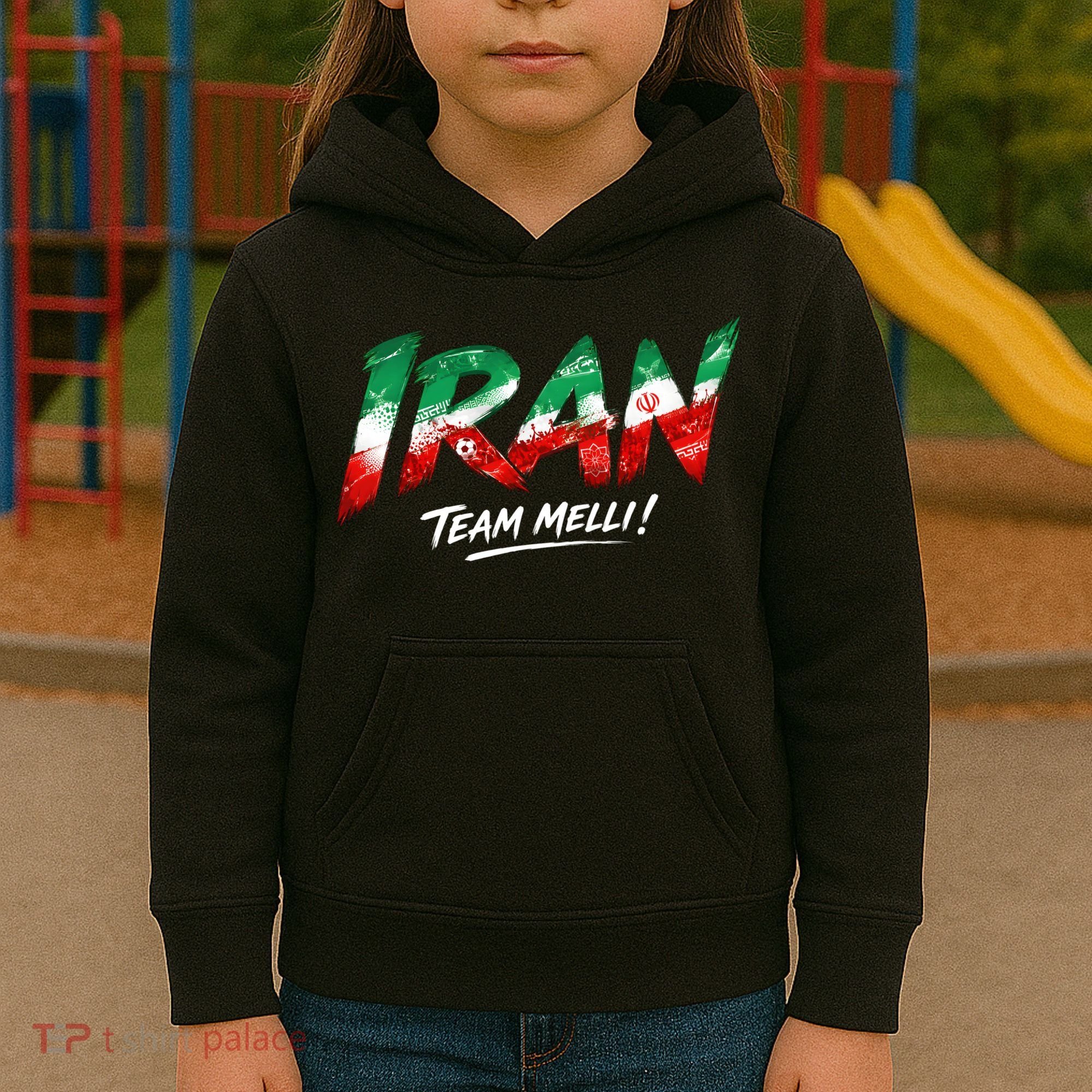 Iran Team Melli Soccer Fan Apparel Kids Hoodie