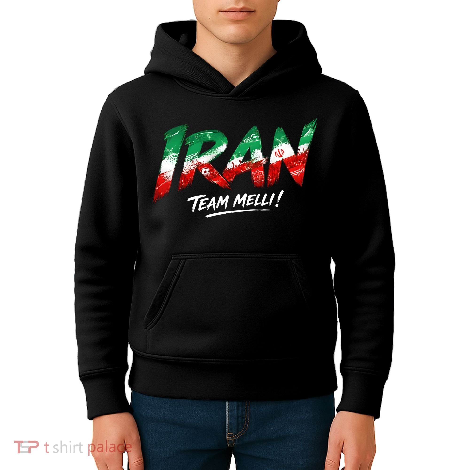 Iran Team Melli Soccer Fan Apparel Kids Hoodie