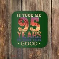 It Took Me 95 Years Old To Look This Good 1927 95th Birthday Coaster thumb 0