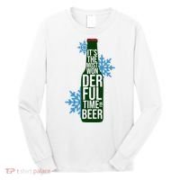 It's The Most Wonderful Time For Beer Funny Christmas Long Sleeve Shirt thumb 0