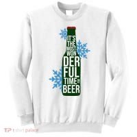 It's The Most Wonderful Time For Beer Funny Christmas Sweatshirt thumb 0