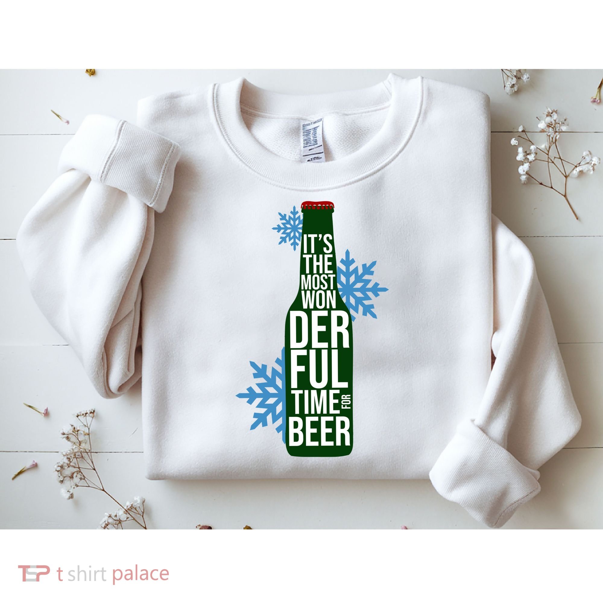 It's The Most Wonderful Time For Beer Funny Christmas Sweatshirt