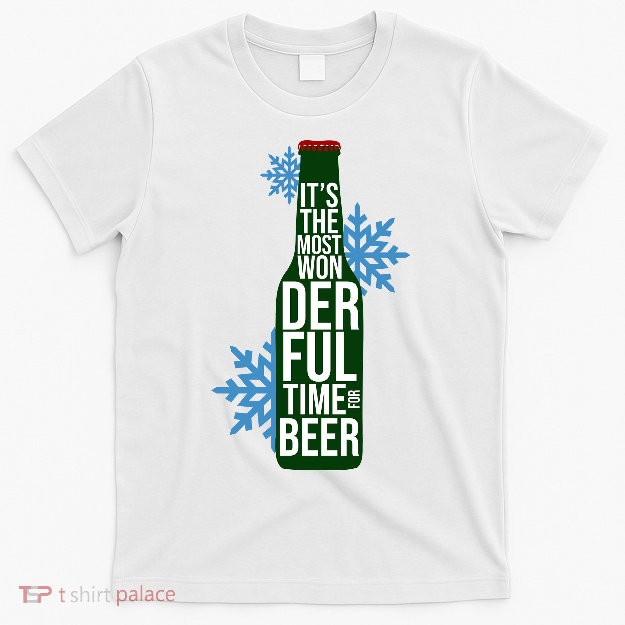 It's The Most Wonderful Time For Beer Funny Christmas T-Shirt