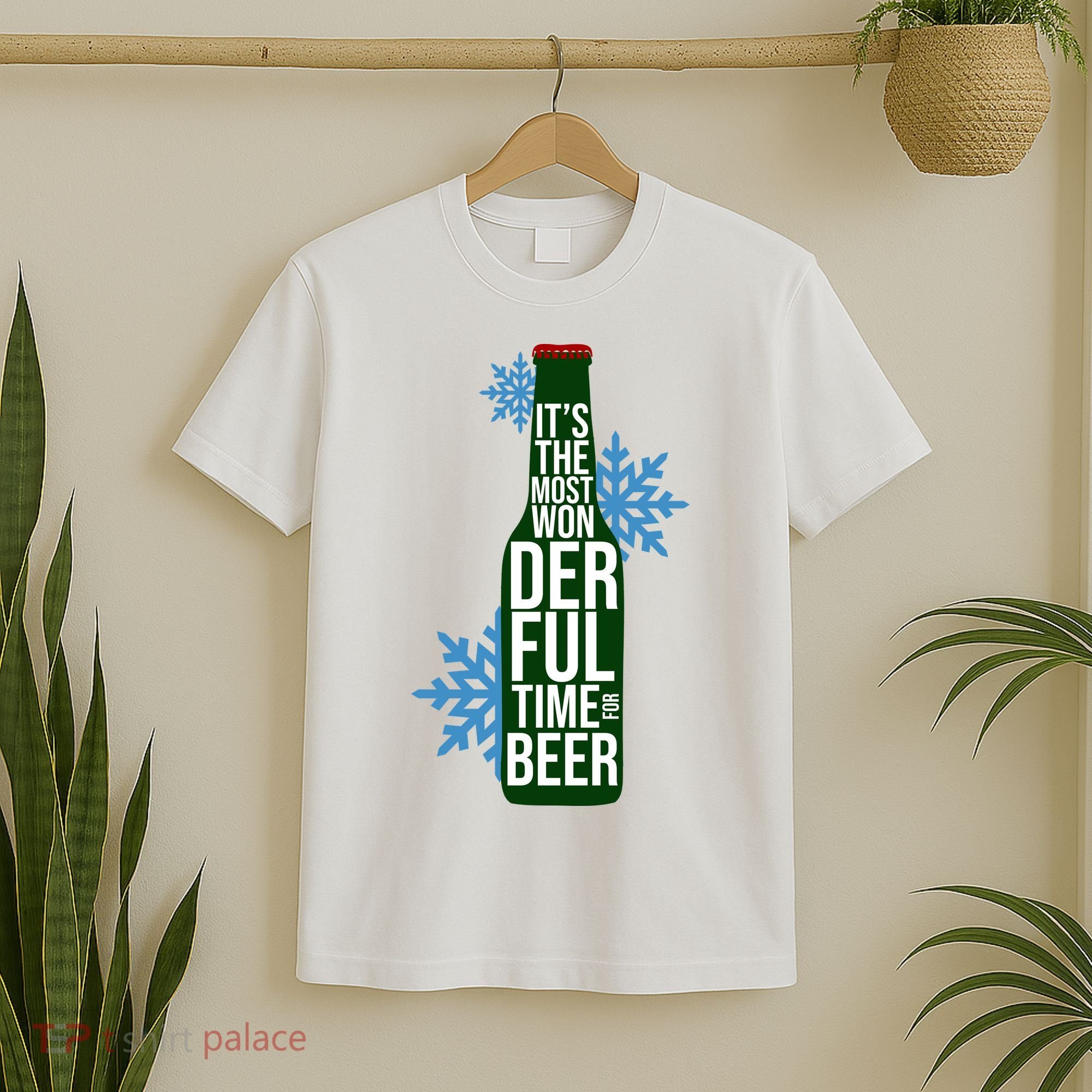 It's The Most Wonderful Time For Beer Funny Christmas T-Shirt