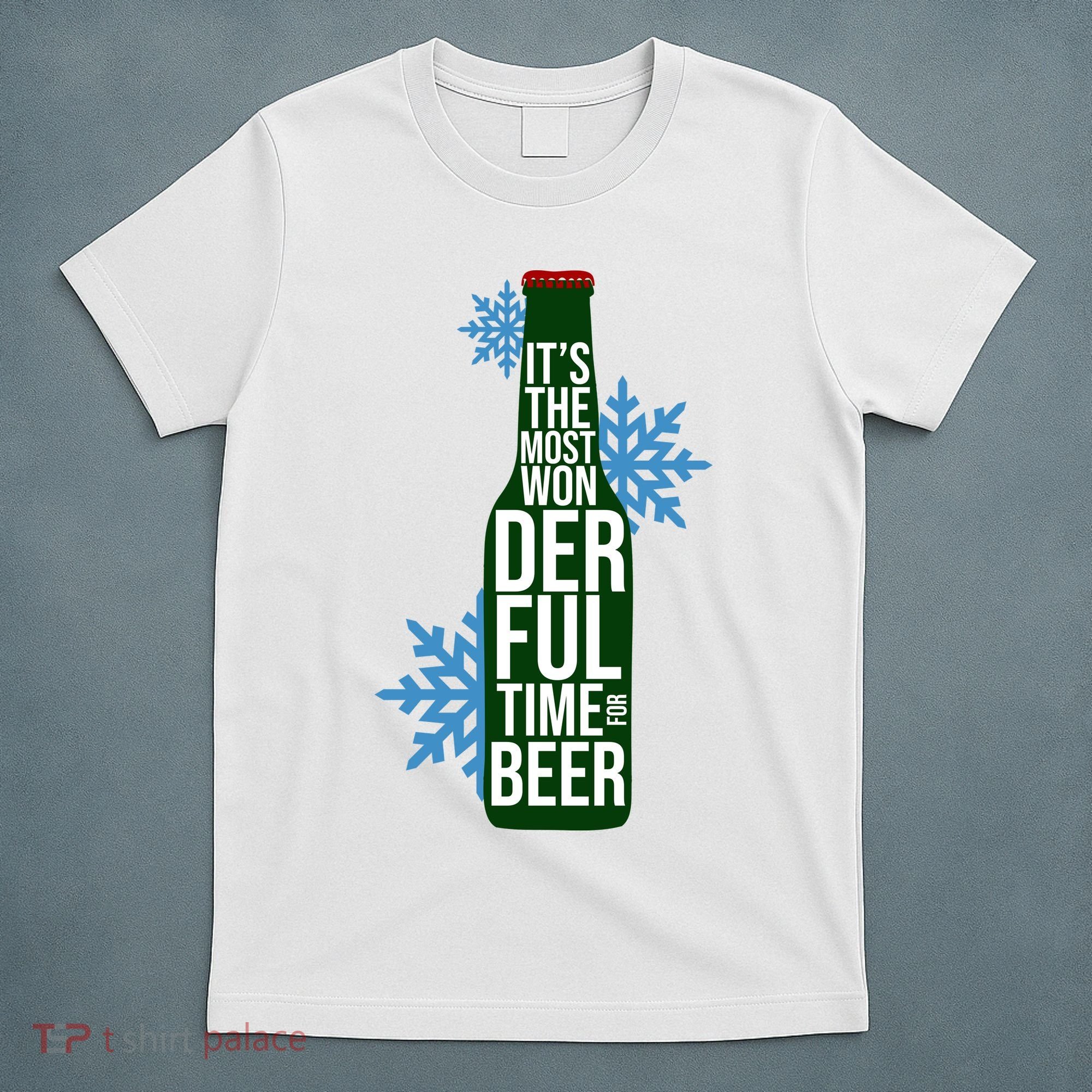 It's The Most Wonderful Time For Beer Funny Christmas T-Shirt
