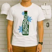 It's The Most Wonderful Time For Beer Funny Christmas T-Shirt thumb 6